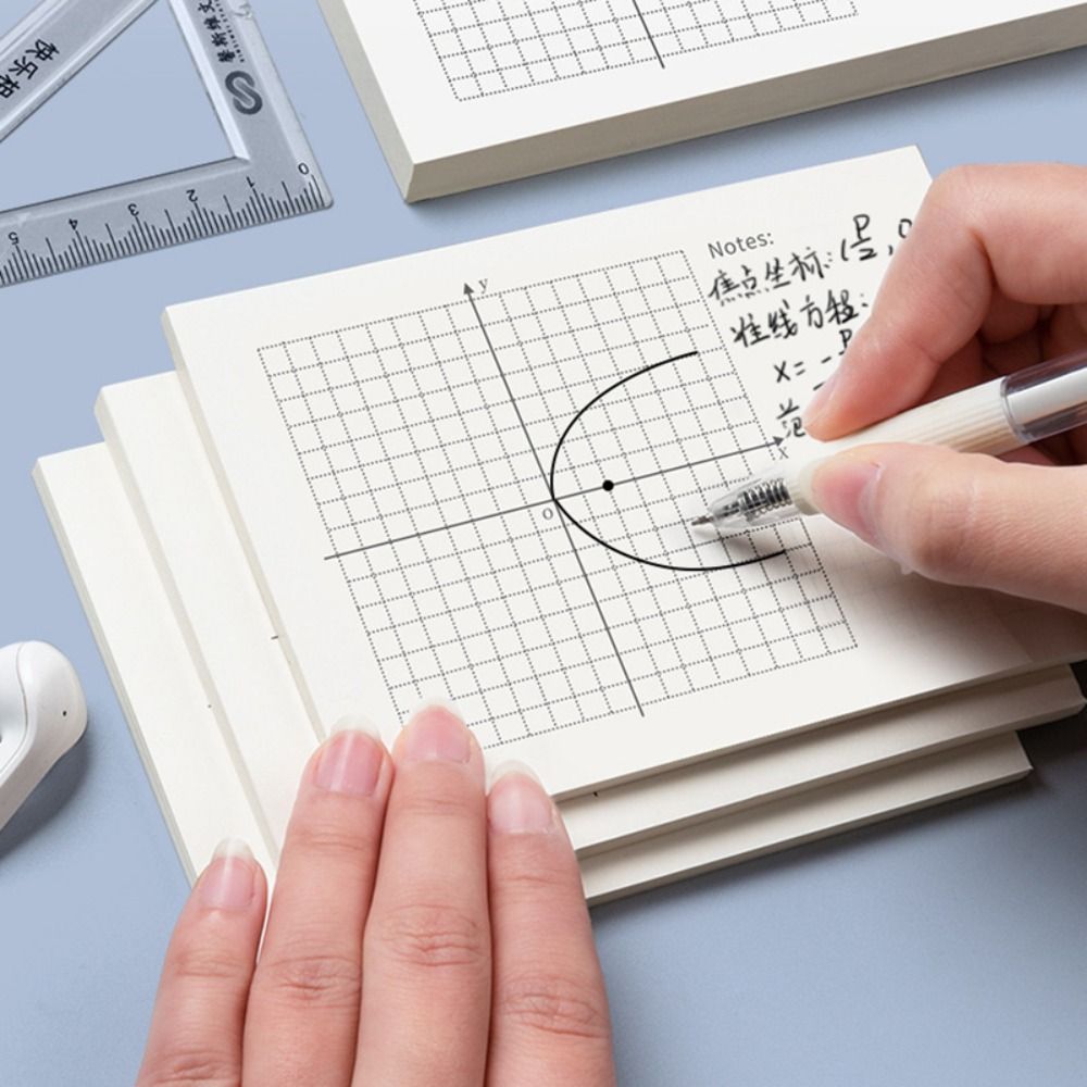 Graph Paper Pad - Minimalistyczny notatnik 64K z odrywanymi kartkami,