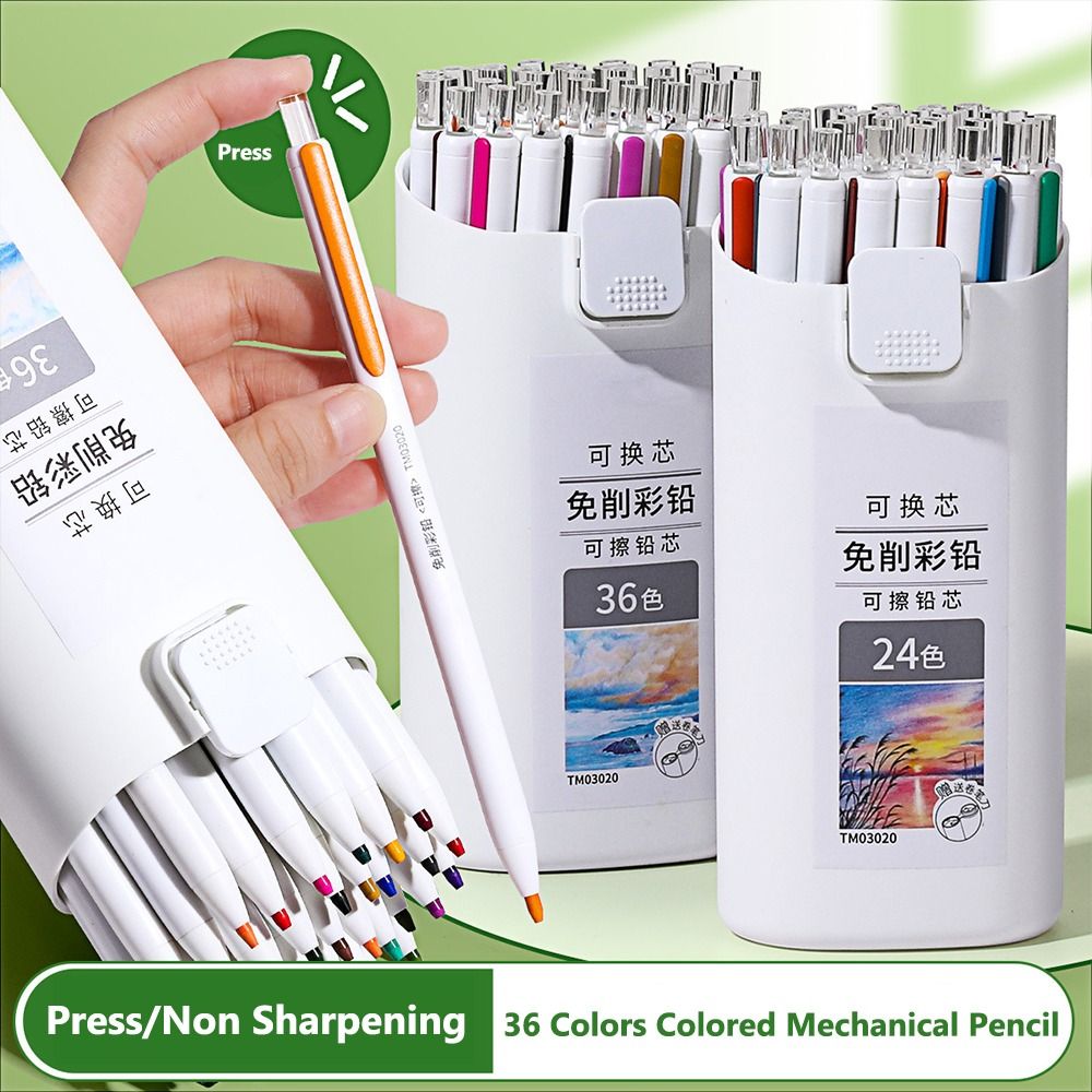 Mechanical Pencil Lead - Nie wymagający temperowania kolorowy ołówek z
