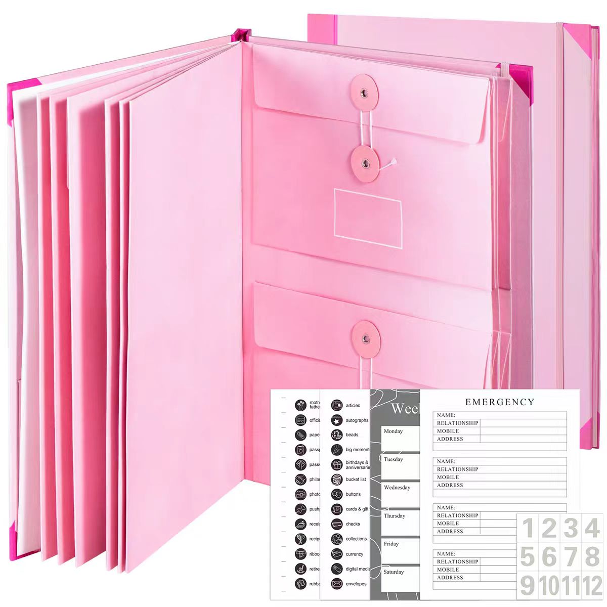 Portfolio Folder Zip - Nowe teczki na dokumenty z etykietami,