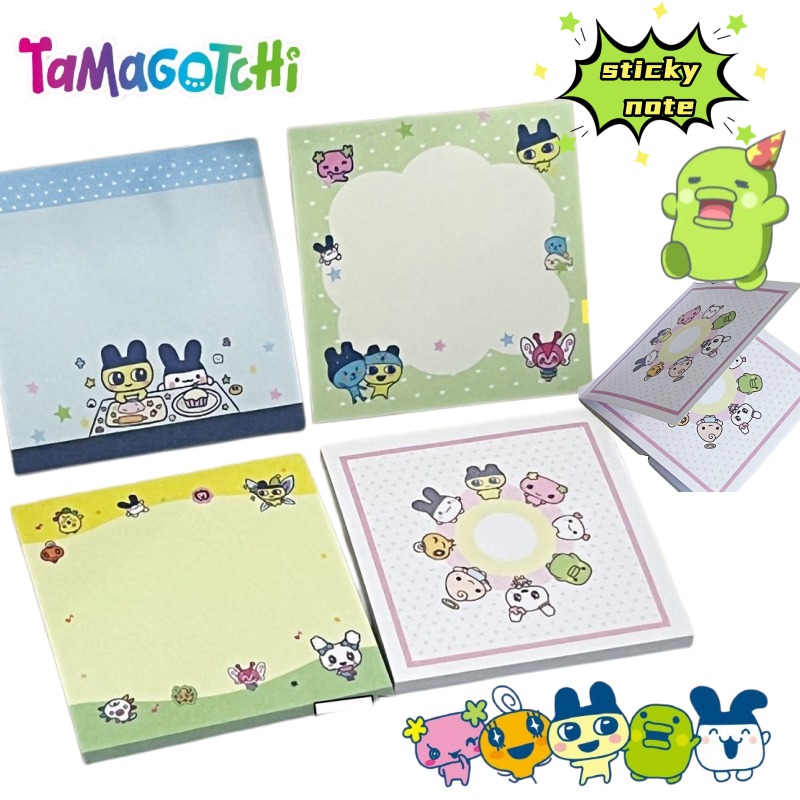 Graph Paper Pad - 4 szt. Tamagotchi Mametchi Memetchi Kreskówkowe