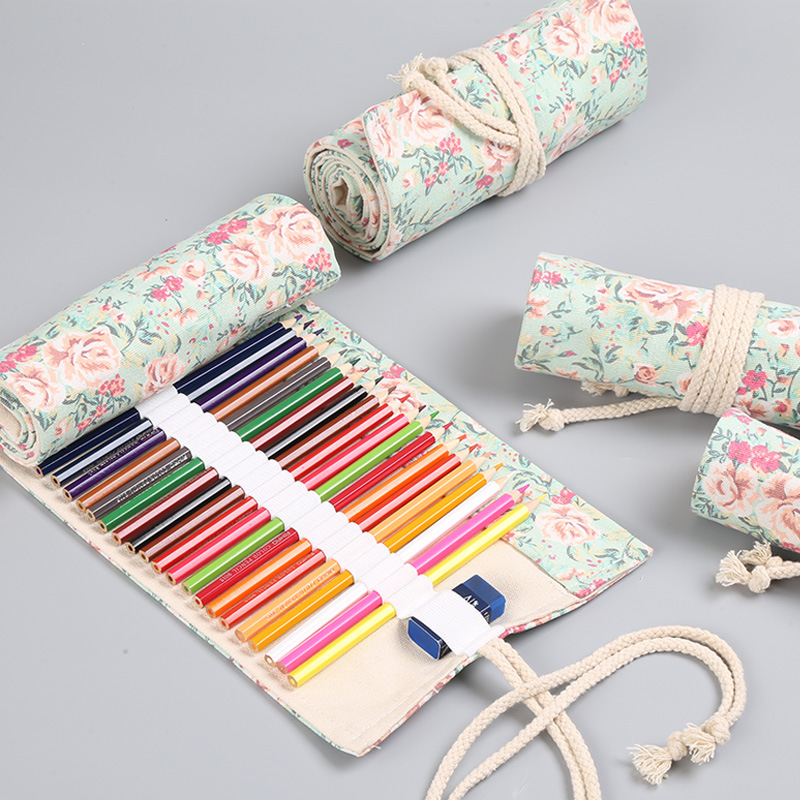 Piórnik zwijany z płótna w kwi – Stationery Warehouse recenzja i cena