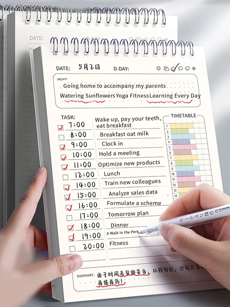 1 szt. Planer Agenda Spiralny  – Office Stationery Supply List recenzja i cena