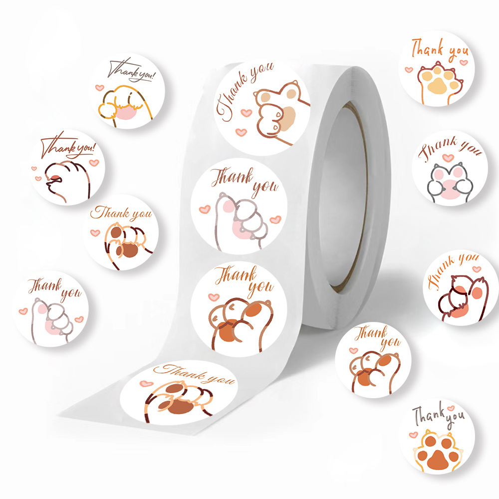 JCAC 500 szt./rolka Urocze nak – Sticker Label Roll recenzja i cena